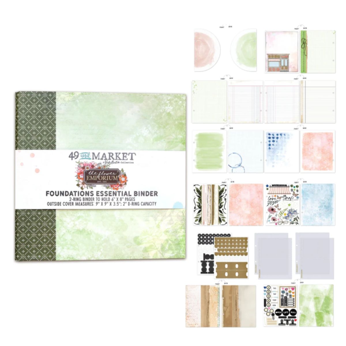 Flower Emporium Binder Album Kit / Kit Para Album Emporio De Flores Encuadernacion 49 and Market