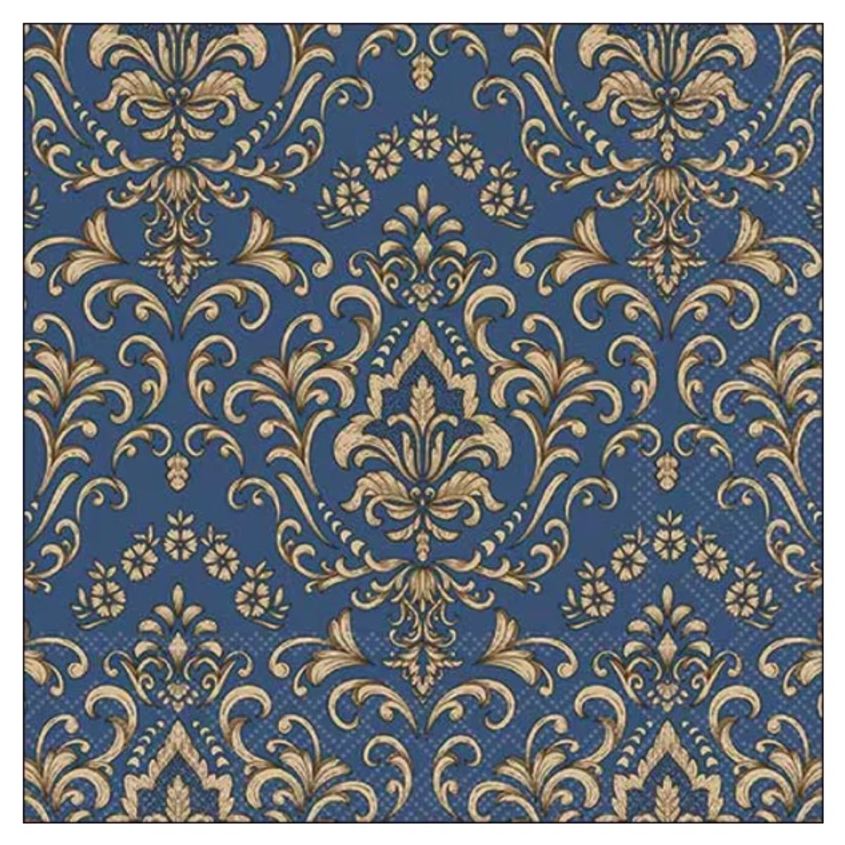 Servilleta de Papel Baroque Ornament Blue 
