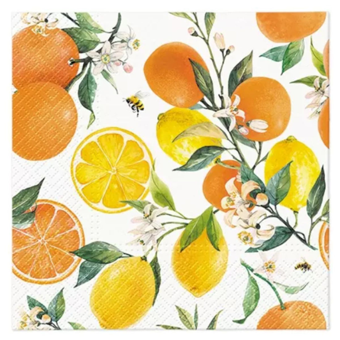 Servilleta de Papel Citrus with Bees 