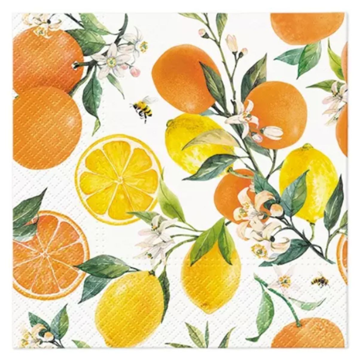 Servilleta de Papel Citrus with Bees 