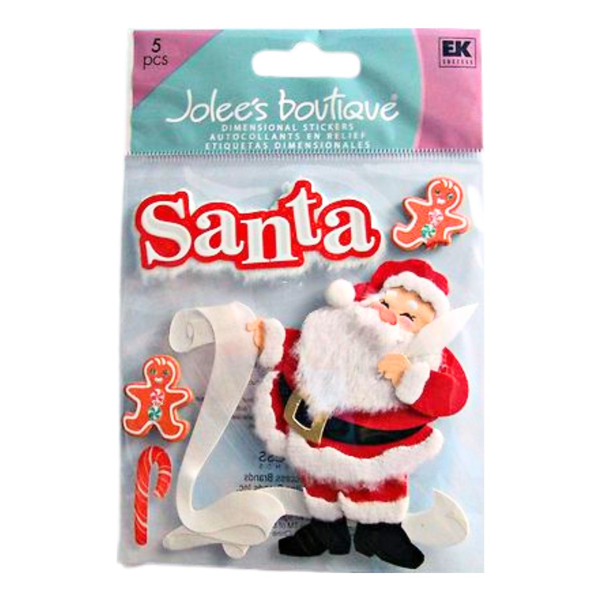 Dimensional Stickers Classic Santa / Estampas Navidad 3D Stickers Jolee&