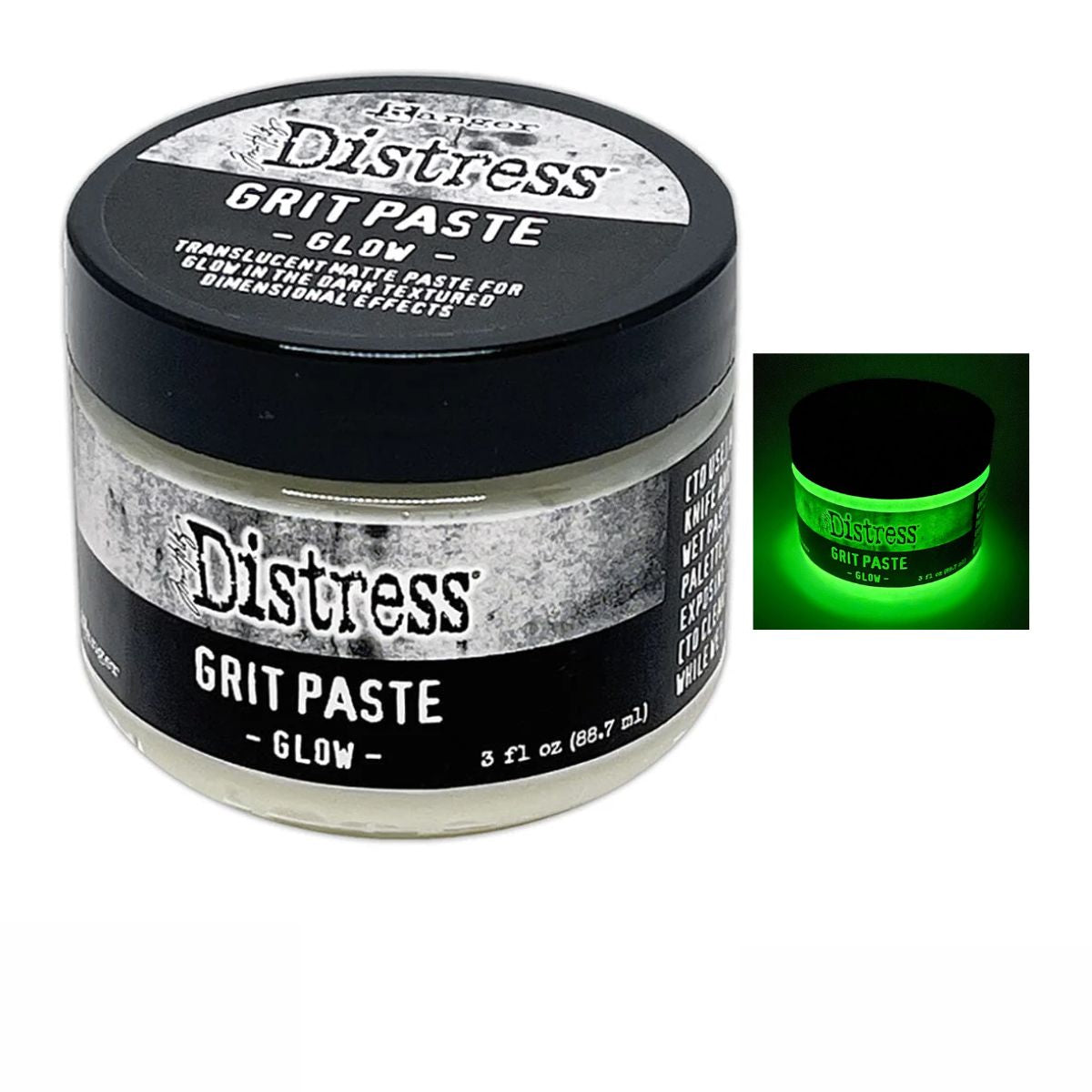Tim Holtz Distress Grit Paste Glow / Pasta Texturizadora Fosforescente Pastas Texturizadoras y Medios Mixtos Tim Holtz - Ranger