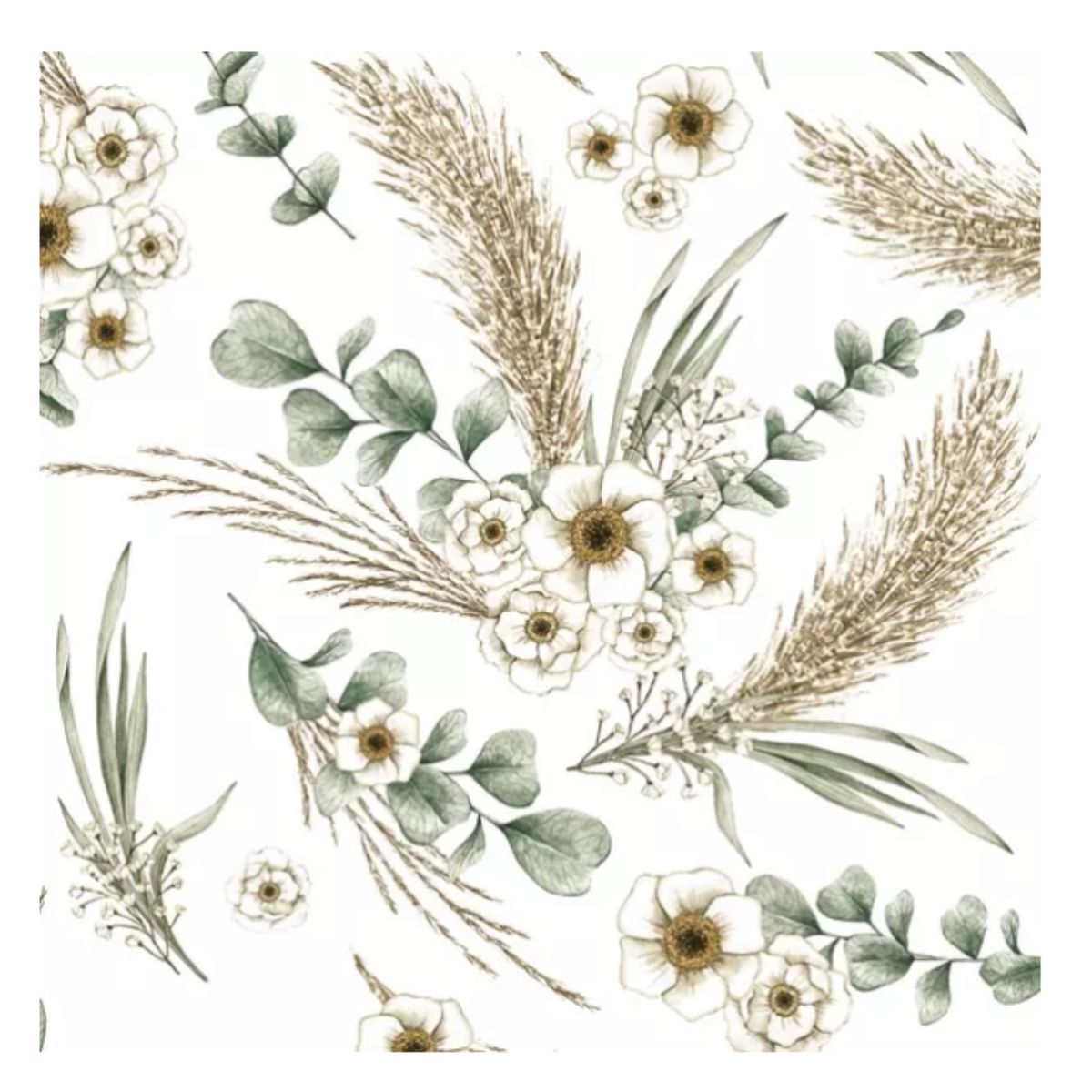 Servilleta de Papel Pampass Grass with Eucalyptus 