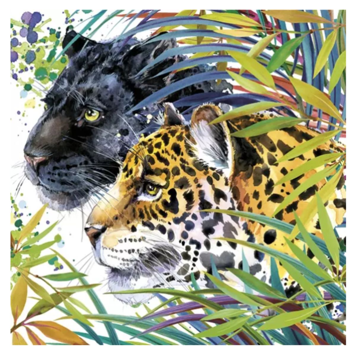 Servilleta de Papel Wild Cats Fantasy 