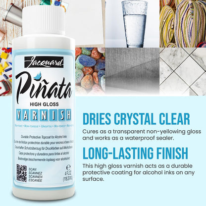 Piñata High Gloss Varnish / Barniz De Alto Brillo Vitral Jacquard