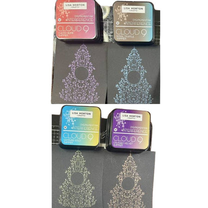 Shimmer Interference Ink Pad / Tinta De Interferencia Castaño Cálido Destellos Tinta para Sellos Lisa Horton Crafts