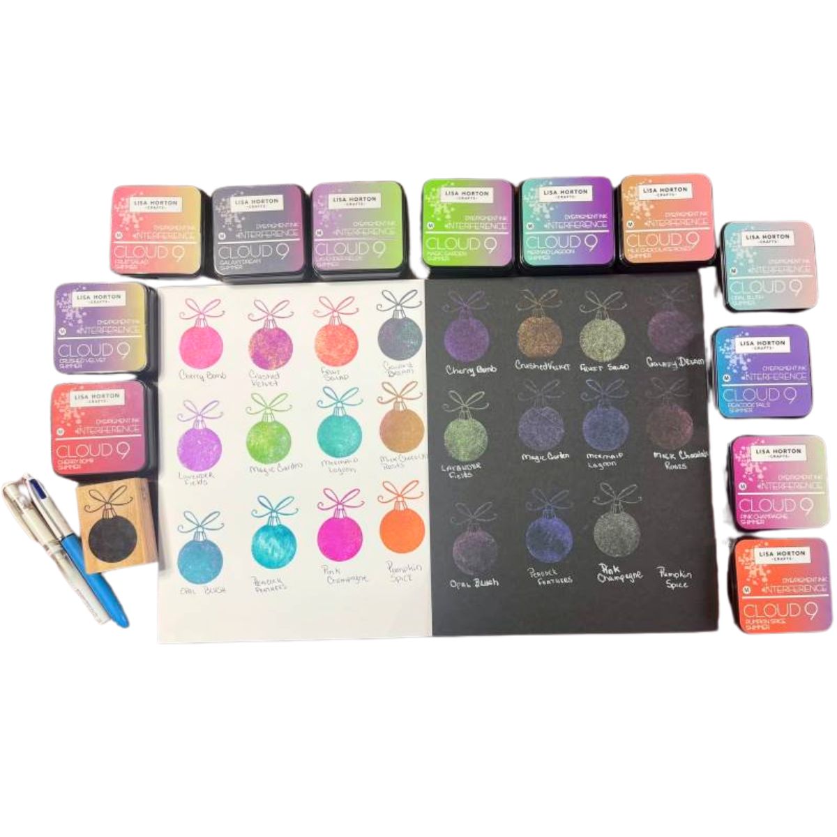 Shimmer Interference Ink Pad / Tinta De Interferencia Castaño Cálido Destellos Tinta para Sellos Lisa Horton Crafts