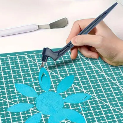 Cortador Giratorio Para Papel Con 3 Cuchillas Tijeras / Cutters Hobbees