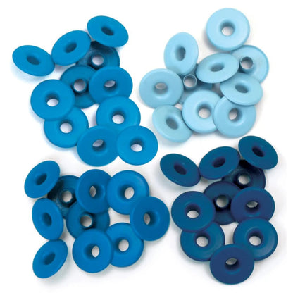 Wide Eyelets Blues / Ojillos Anchos Azules Adornos / Embellishments We R Memory Keepers