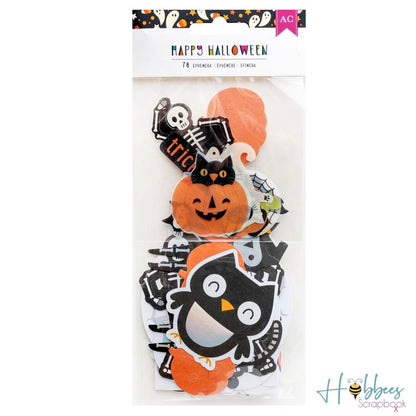 Happy Halloween Ephemera Die-Cuts / Recortes Efímeros Feliz Halloween Adornos / Embellishments American Crafts