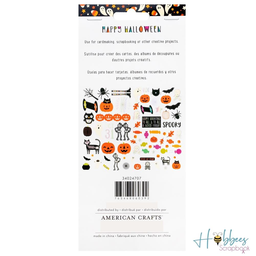 Happy Halloween Ephemera Die-Cuts / Recortes Efímeros Feliz Halloween Adornos / Embellishments American Crafts