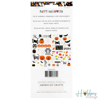 Happy Halloween Ephemera Die-Cuts / Recortes Efímeros Feliz Halloween Adornos / Embellishments American Crafts