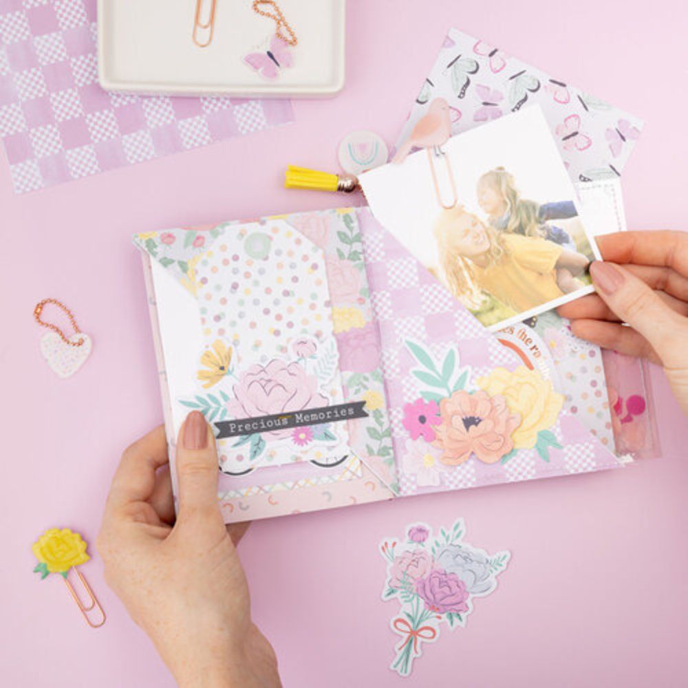 Rainbow Avenue Ephemera Die-Cuts Floral / Recortes Decorativos Florales Stickers American Crafts