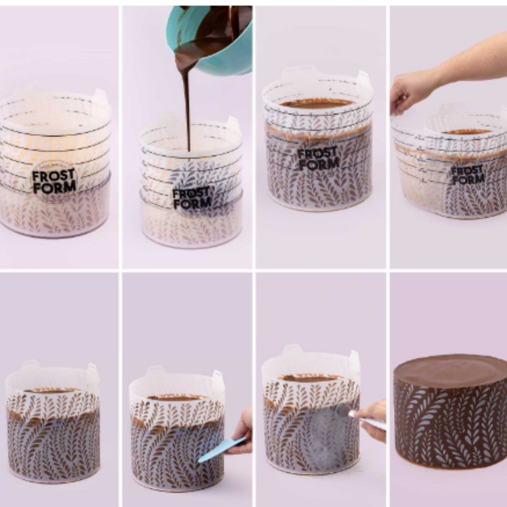 Frost Form Stencil Liner Blooms / Plantillas Florales para Repostería Esténciles / Plantillas American Crafts