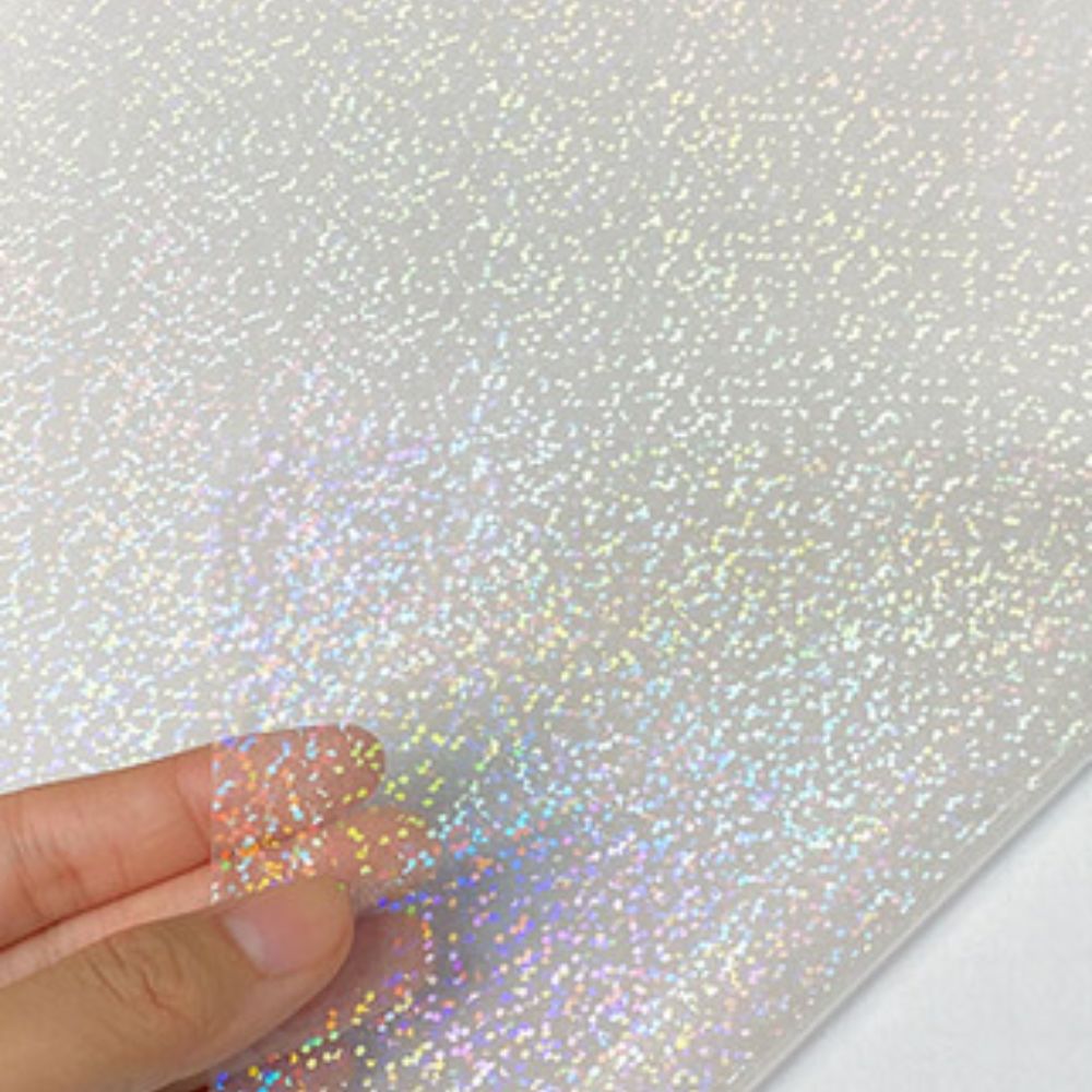 5 Hojas de Laminado en FrÃo de Glitter Holográficos Acetato y Especializados Hobbees