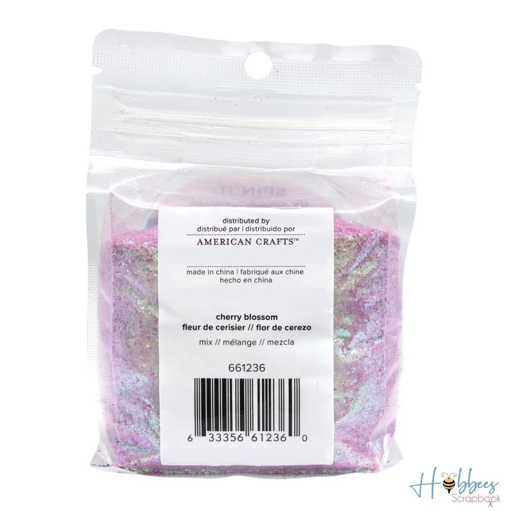 Spin It Glitter Mix Cherry Blossom / Mezcla de Diamantina Flor de Cerezo Adornos / Embellishments We R Memory Keepers