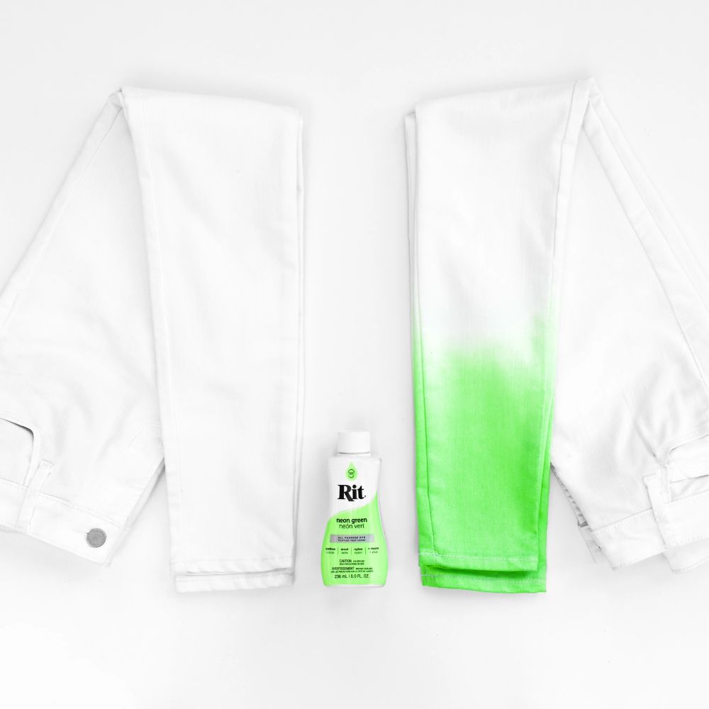 Rit Dye Liquid Neon Green / LÃquido para Teñir Verde Neon Pintura para Tela Rit