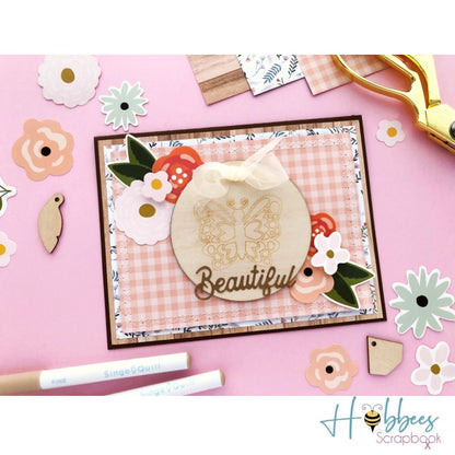 SingeQuill Wood Ephemera / Efímera de Madera Adornos / Embellishments American Crafts