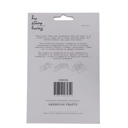 Flower Clear Stamp Set / Sellos de  Flores, Ramas y Marcos  American Crafts