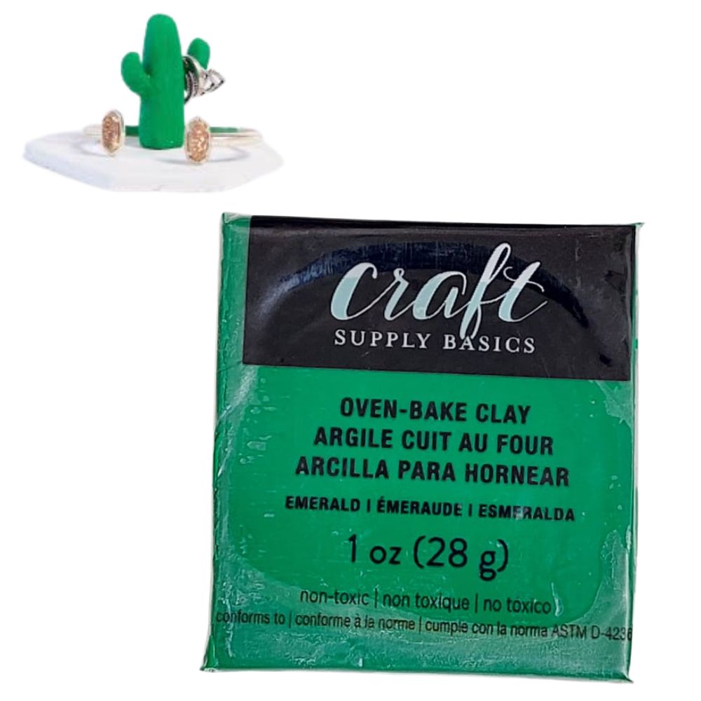 Oven-Bake Clay Emerald / Arcilla para Hornear Verde Esmeralda