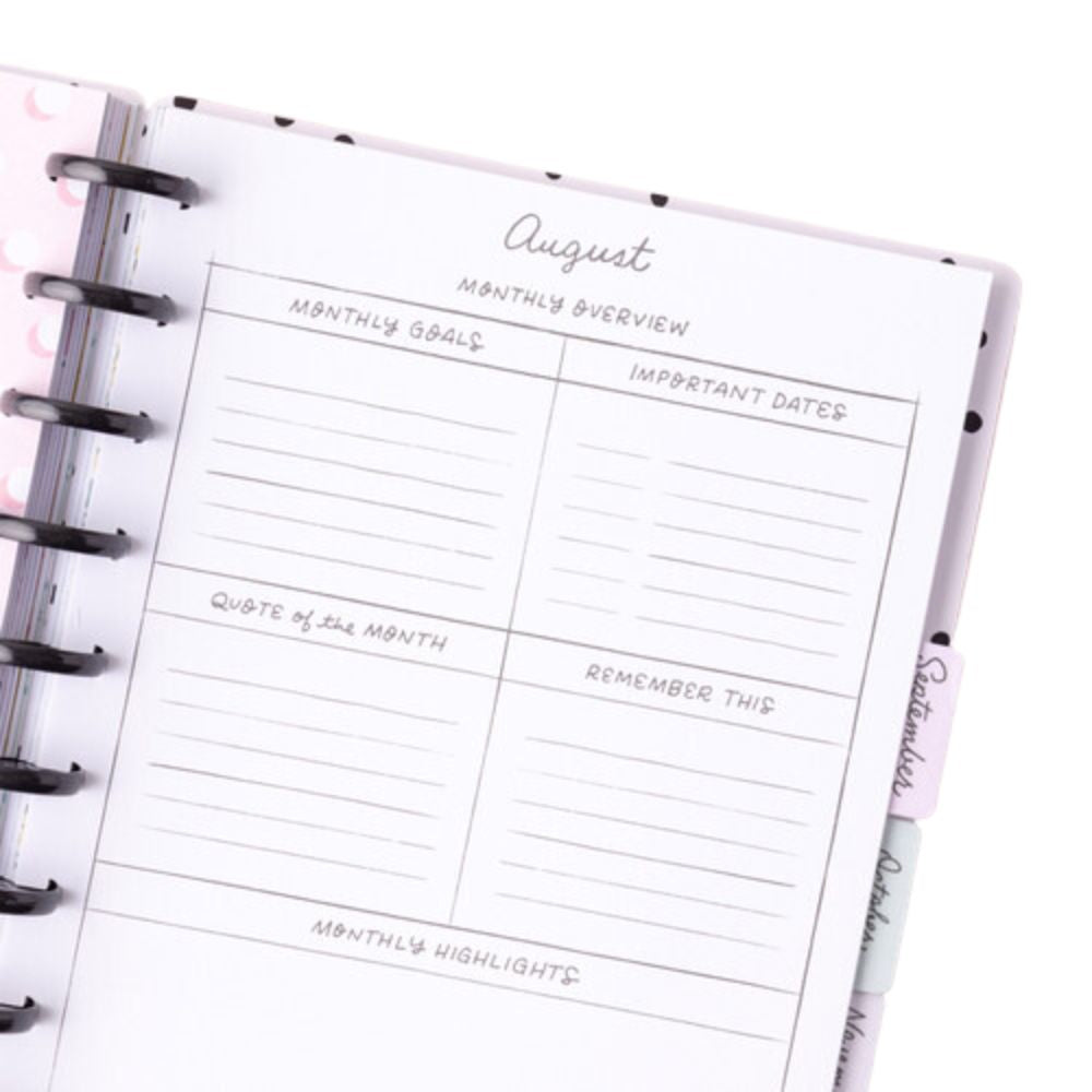 Day to Day Undated Dashboard Planner / Tableros de Planificación Sin Fechas Agendas y Journals Maggie Holmes