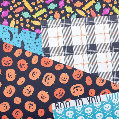 Happy Halloween 12pulg Paper Pad / Block Cartulina Doble Cara Halloween Descontinuado American Crafts