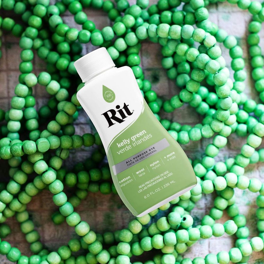Rit Dye Liquid Kelly Green / LÃquido para Teñir Verde Irlandes Pintura para Tela Rit