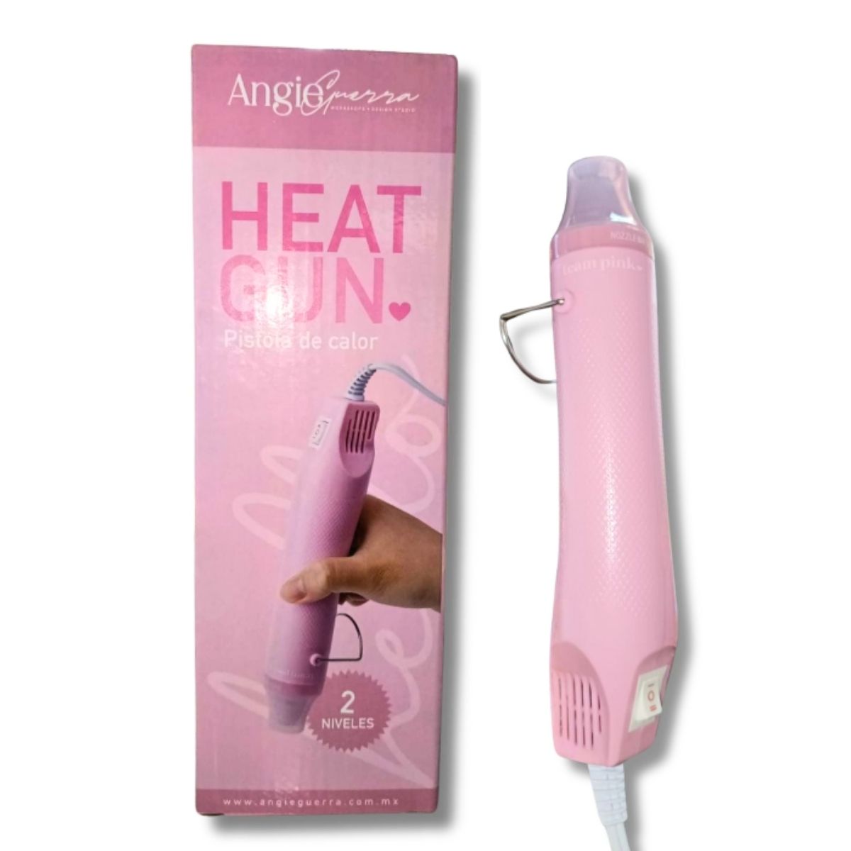 Heat Gun / Pistola De Calor Rosa Herramientas Angie Guerra