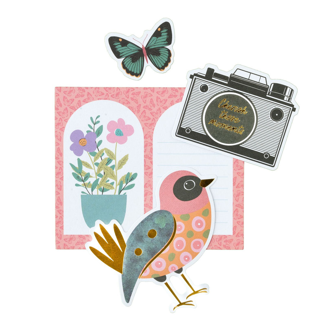 April & Ivy Ephemera Icons  / Recortes Decorativos Hiedra de Abril Papel American Crafts