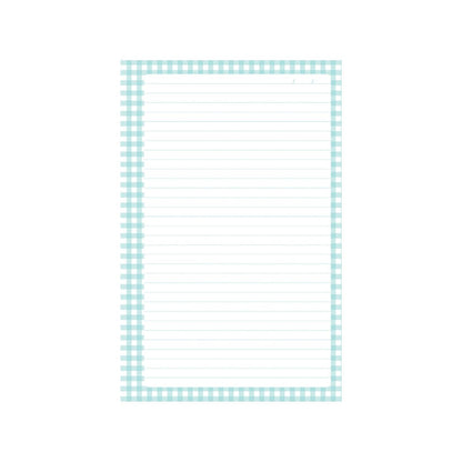 100 Hojas Interiores 1/4 Carta Cuadros Aqua Encuadernacion Crazy Crafts