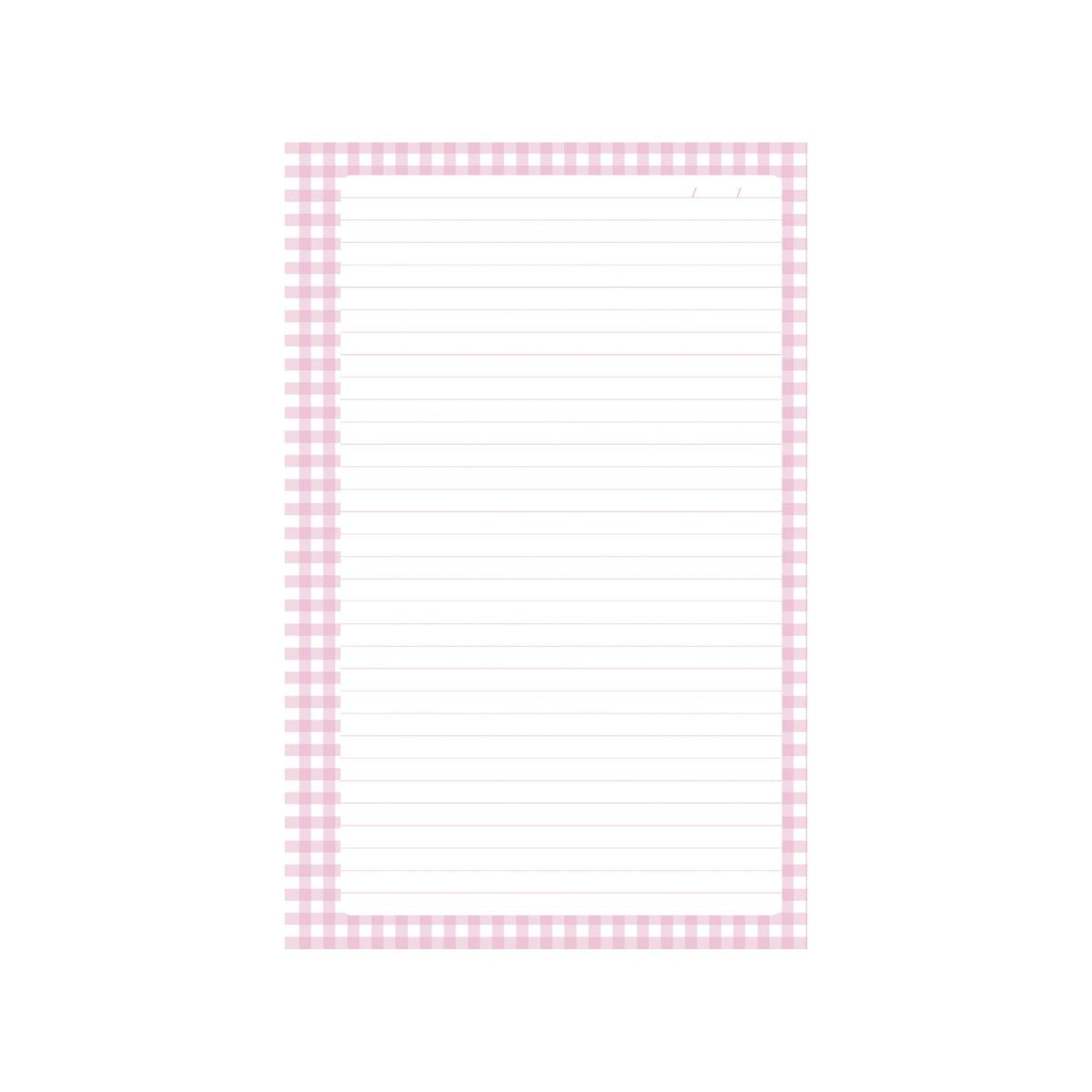 100 Hojas Interiores 1/4 Carta Cuadros Rosa Encuadernacion Crazy Crafts