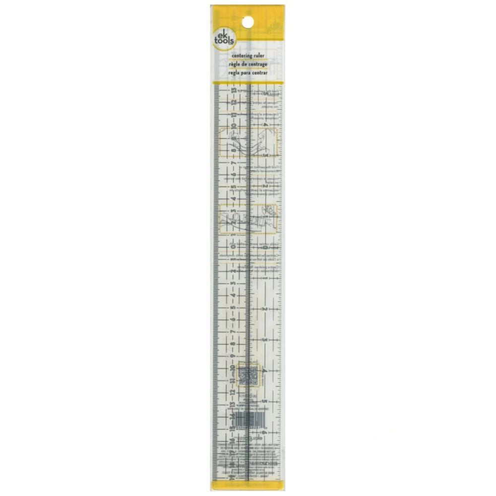 Centering Ruler / Regla de Centrado Flexible Herramientas Ek Tools