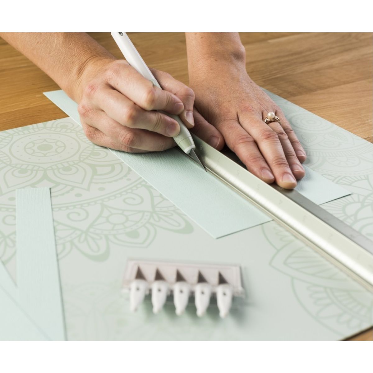 True Control Knife Kit Mint / Kit Exacto Cutter y Cuchillas Menta Tijeras / Cutters Cricut