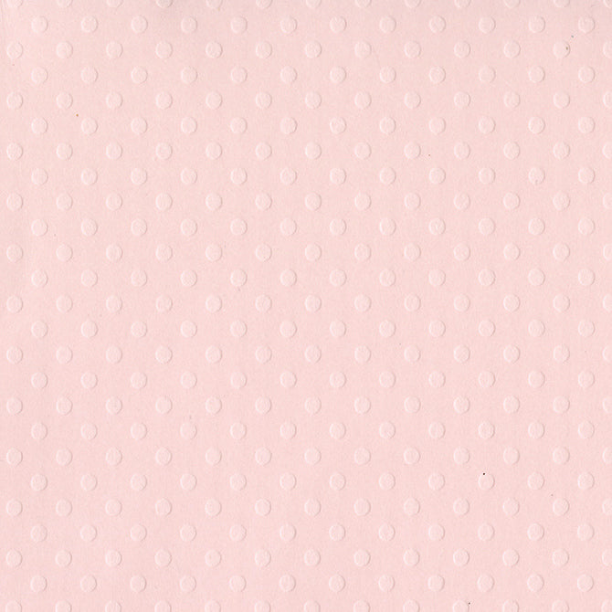 Swiss Dotted Soft Shell Cardstock / Cartulina con Realce de Puntitos Color Rosa Suave 30.5 cm Papel, Hojas Sueltas Bazzill