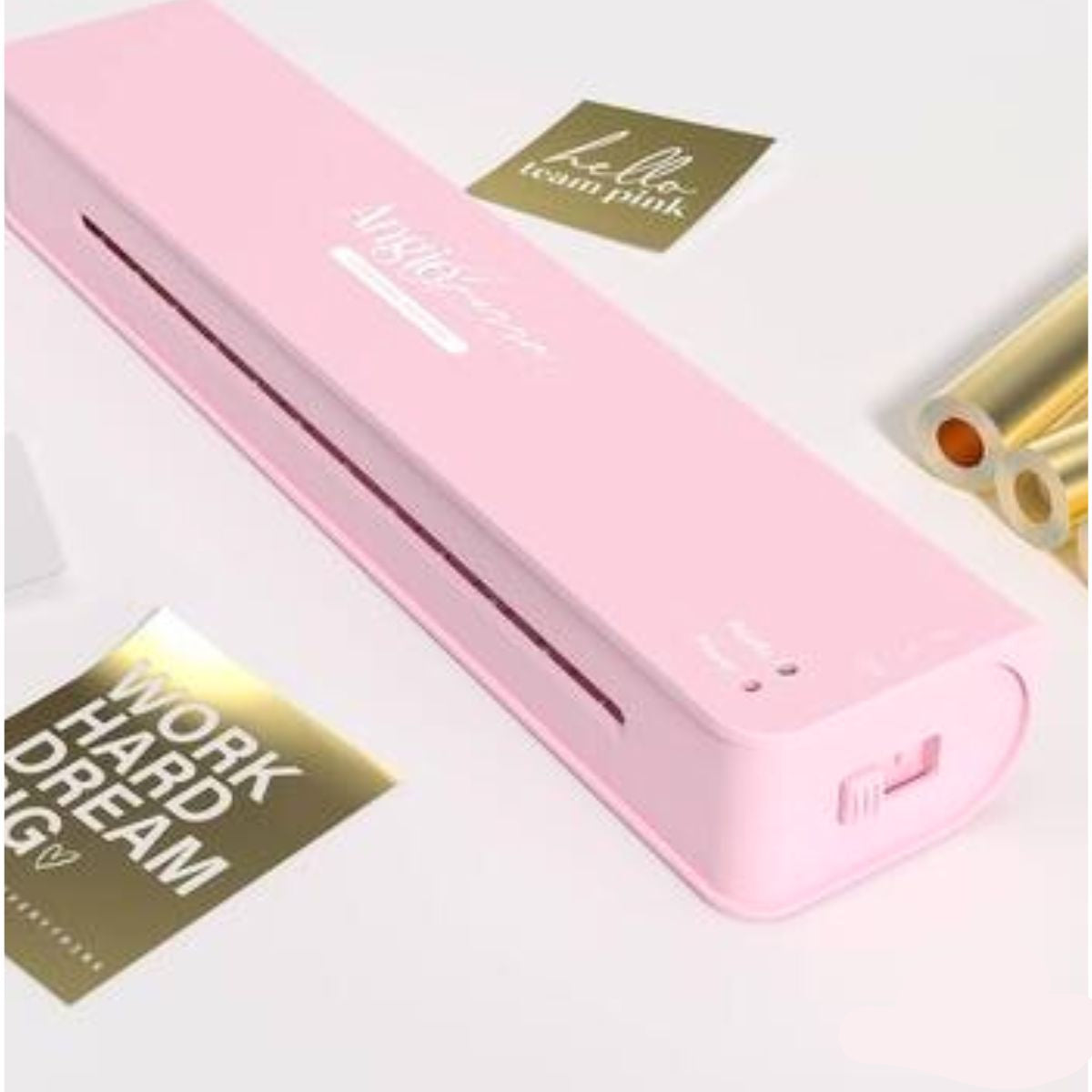Laminadora para Foil Team Pink Color Baby Pink Máquinas Angie Guerra
