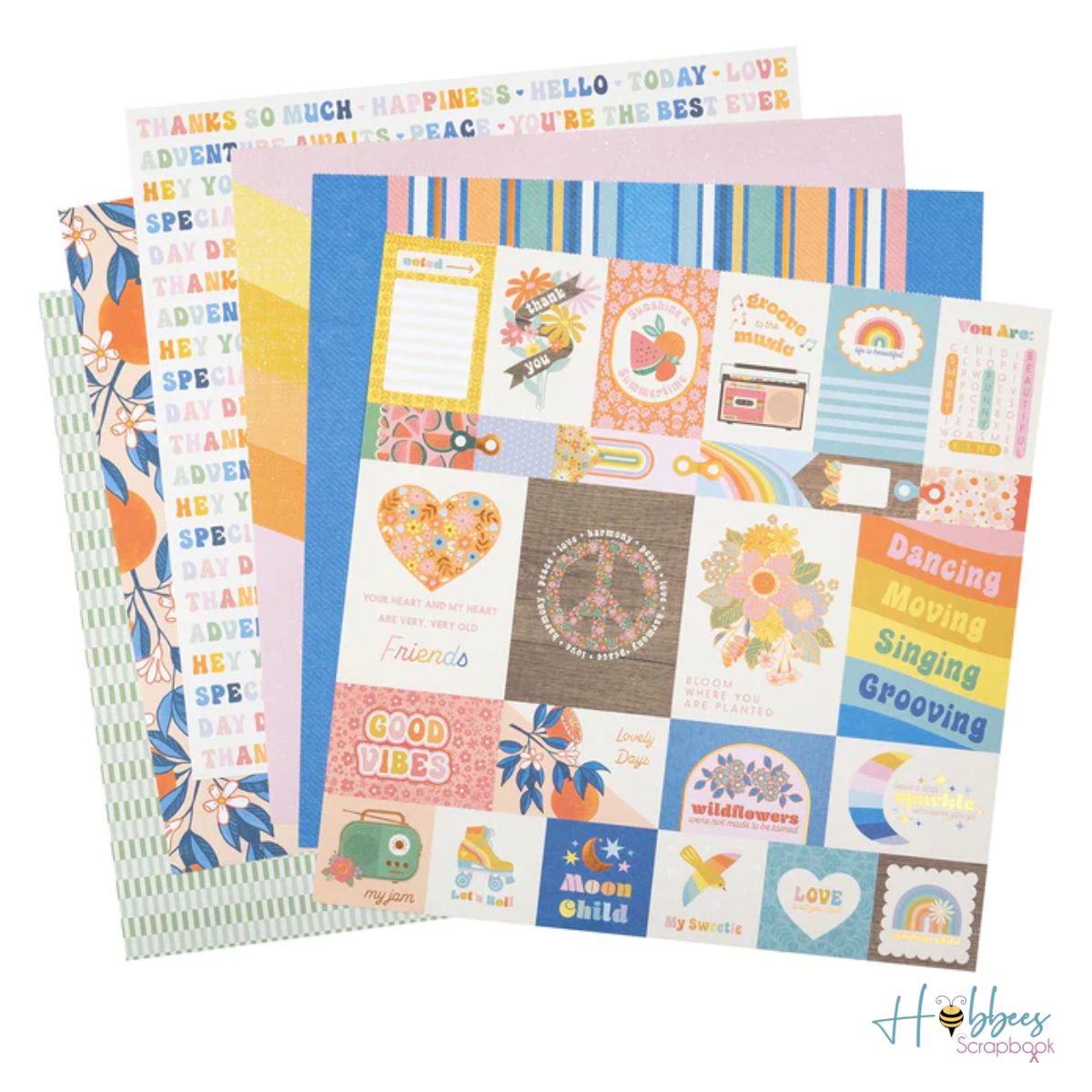 Flower &amp; Child Paper Pad 12&quot; / Block de Papel Flores y Niños Papel Jen Hadfield