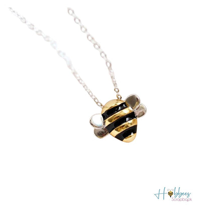 Dije de Abeja y Collar de Plata .925 Descontinuado Hobbees