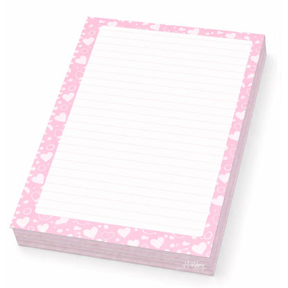 100 Hojas Interiores Media Carta Corazón Rosa Encuadernacion Crazy Crafts