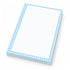 100 Hojas Interiores Media Carta Cuadros Azul Encuadernacion Crazy Crafts