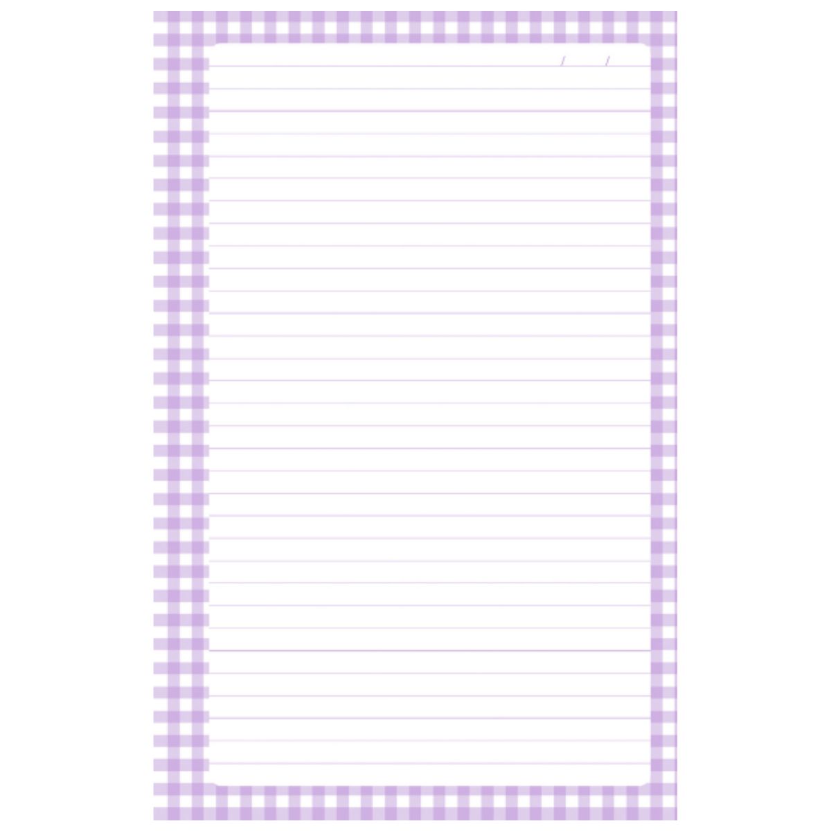 100 Hojas Interiores Media Carta Cuadros Lila Encuadernacion Crazy Crafts