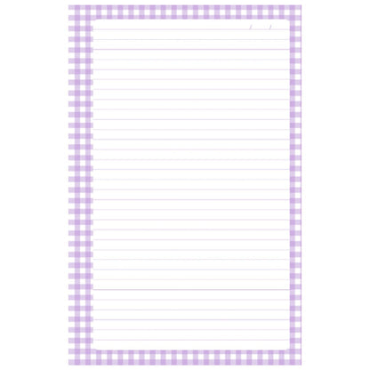 100 Hojas Interiores Media Carta Cuadros Lila Encuadernacion Crazy Crafts