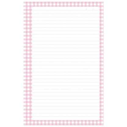 100 Hojas Interiores Media Carta Cuadros Rosa Encuadernacion Crazy Crafts