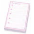 100 Hojas Interiores Media Carta Plan Semanal Rosa Encuadernacion Crazy Crafts