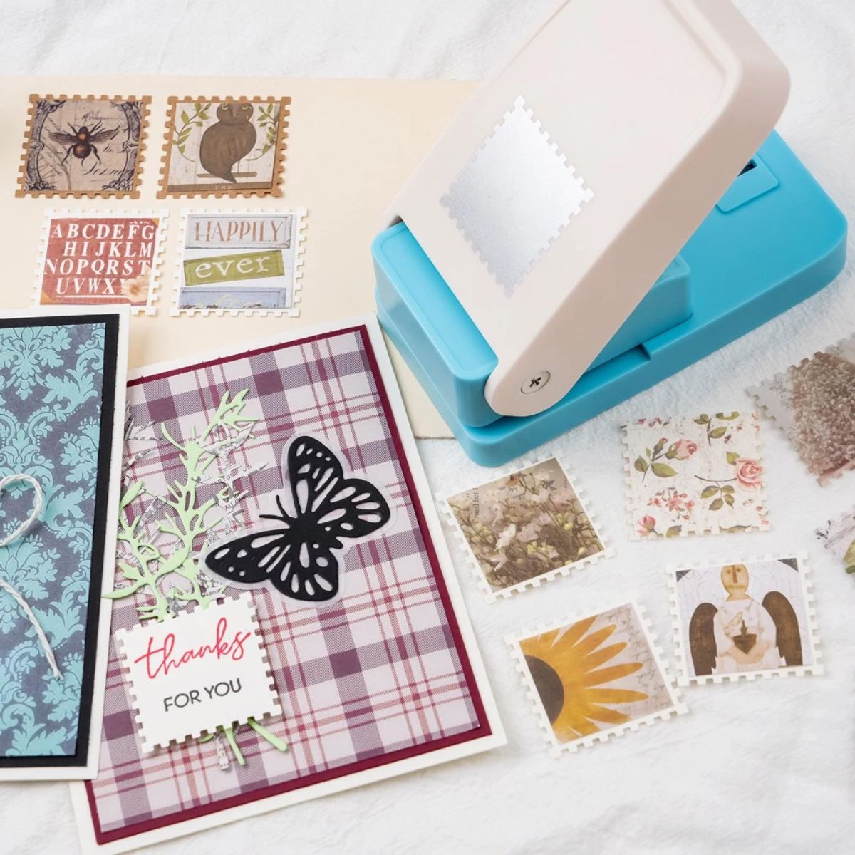 Perforadora Tipo Sello o Timbre Postal Perforadoras Hobbees