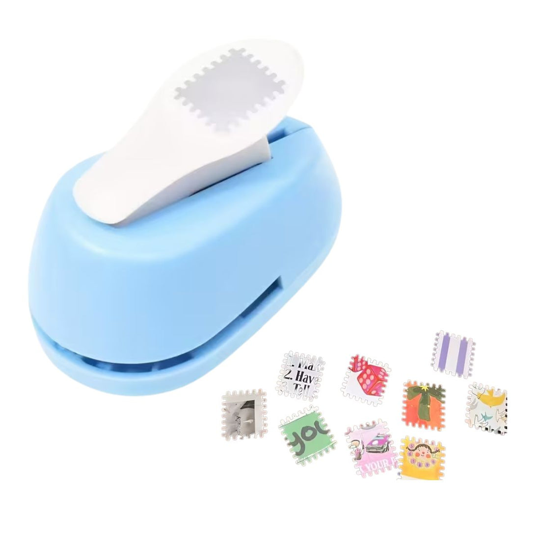 Perforadora Tipo Sello o Timbre Postal Chico Perforadoras Hobbees