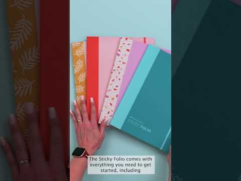 Sticky Folio / Carpeta Lila para Hacer Stickers Adhesivos / Pegamentos We R Makers