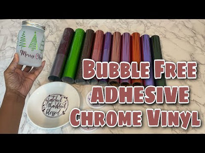 BF Mirror Chrome Adhesive Vinyl / Vinil Adhesivo Libre de Burbujas Plata Viniles Teckwrap