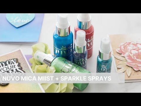 Mica Mist Bundle / Paquete de 6 Pinturas Metálicas Brillantes Pintura y Medios Mixtos Nuvo