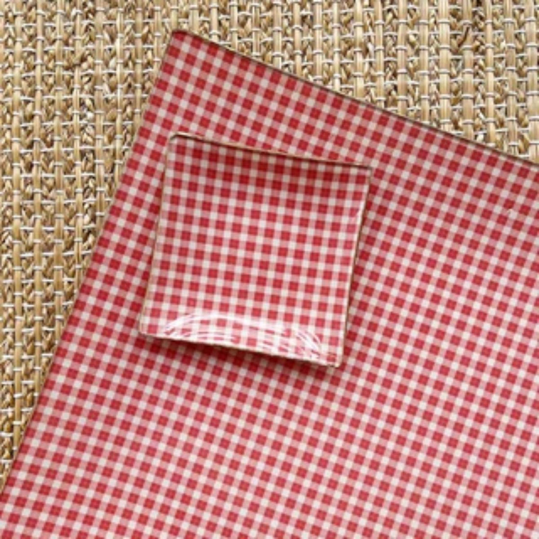 6 Platos de Vidrio Cuadrados Estilo Europeo para Decoupage 20 cm Decoupage Decorakel