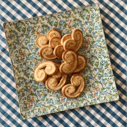 6 Platos de Vidrio Cuadrados Estilo Europeo para Decoupage 30 cm Decoupage Decorakel